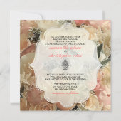 PixDezinesのブライダルブーケ/ DIYイベント 招待状 (裏面)