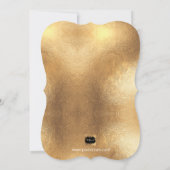 PixDezinesのブランチ＆バブルリー ダズルド/フェイクゴールド 招待状 (裏面)