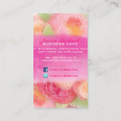 PixDezinesのブーキー/日の背景 名刺 (裏面)