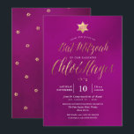 PixDezinesのミニマルなフューシャ色のミツバ、スクリプト 招待状<br><div class="desc">PixDezinesのスタイリッシュでモダンなミニマルな虹彩の鮮やかなフューシャ色のバット・ミツバ、モダンな手書きスクリプトフォントを追加。  偽の金のスターダビッドのモノグラム。  偽の金で表示された同じフォントで名前をカスタマイズしたい場合は、お問い合わせください。  任意のイベントでDIY、不要なレイヤーを削除するだけ。  当社のダイナミックなデザインにより、すべての要素を編集できます。  

当社のミツバをもっと見るには、こちらのURLをコピー 貼り付けてください:
www.zazzle.com/pixdezines mitzvah?rf=238007904023613149

Copyright © 2019 PixDezines™。  すべての権利を保有します。</div>