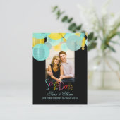 PixDezinesのランタンでSave the Date 案内ポストカード (スタンド正面)