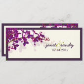 PixDezinesのラン/レナンセラ 招待状 (正面/裏面)