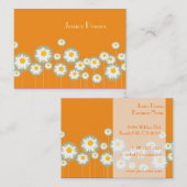 PixDezinesのレトロなダイジー/DIY背景色 名刺 (正面/裏面)