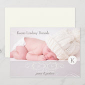 PixDezinesのレトロな巻物写真テンプレート 案内状 (正面/裏面)