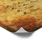 PixDezinesのヴィンテージシャンデリア/着席プラン/アルファ ポスター (角)