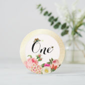 PixDezinesの偽のゴールドの斑点/テーブル番号 招待状 (スタンド正面)