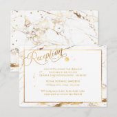 PixDezinesの偽のゴールド ヴェイン大理石の受付カード (正面/裏面)