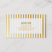 PixDezinesの偽の金ストライプ 名刺 (裏面)