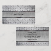 PixDezinesの偽の鋼板/DIYフォント 名刺 (正面/裏面)