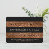 PixDezinesの偽銅箔ストライプで「Save the Date」 セーブザデート (スタンド正面)