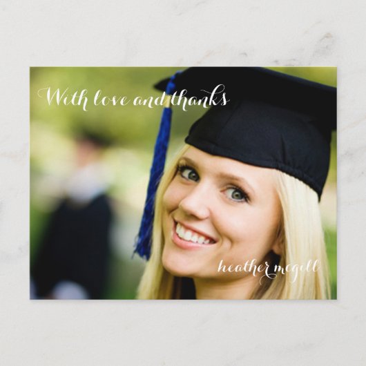 PixDezinesの写真を使った感謝のポストカード ポストカード (正面)