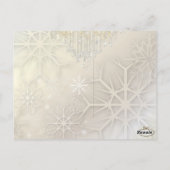 PixDezinesの写真 雪の結晶+シャンデリア/DIY テキスト ポストカード (裏面)