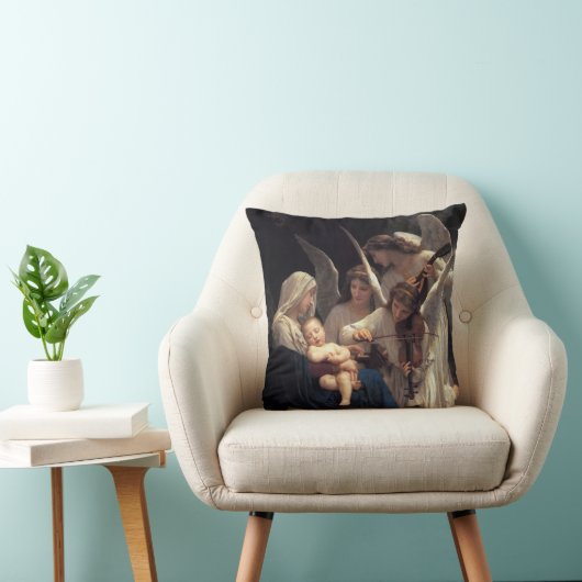 PixDezinesの天使の歌/Bouguereau クッション (椅子)