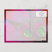 PixDezinesの幻想的な孔雀、あなた好みにカスタマイズ！ ポストカード (裏面)