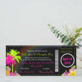 PixDezinesの搭乗券/ツインパーム 招待状 (スタンド正面)