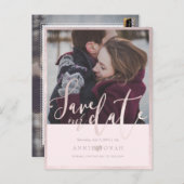 PixDezinesの救日付、おもしろいスクリプトフォント、赤面 ポストカード (正面/裏面)