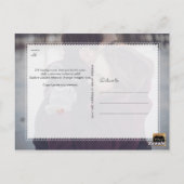 PixDezinesの救日付、おもしろいスクリプトフォント、赤面 ポストカード (裏面)