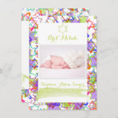 PixDezinesの星/グランジbrit milah 招待状 (正面/裏面)