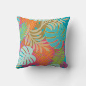 PixDezinesの熱帯雨林/モンステラ/DIY背景 クッション (裏面)