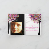 PixDezinesの生活のツリ感謝していー/あなた/DIYbackground サンキューカード (内部)