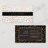 PixDezinesの目の眩んだフェイク金ゴールド市場 名刺 (正面/裏面)