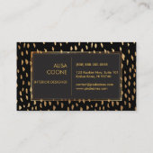 PixDezinesの目の眩んだフェイク金ゴールド市場 名刺 (裏面)