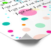 PixDezinesの目まいがする虹/シーティングチャート ポスター (角)