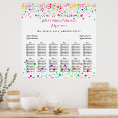 PixDezinesの目まいがする虹/シーティングチャート ポスター (キッチン)