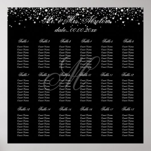 PixDezinesの目まいがする銀のスペック/シーティングチャート ポスター (正面)