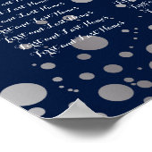 PixDezinesの目まいがする/シルバーのスペック/シーティングチャート ポスター (角)