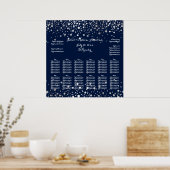 PixDezinesの目まいがする/シルバーのスペック/シーティングチャート ポスター (キッチン)