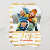 PixDezinesの眩しい金ゴールド/ホリデーカード シーズンカード (正面/裏面)