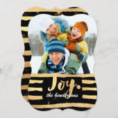 PixDezinesの眩しい金ゴールド/ホリデーカード シーズンカード (正面/裏面)