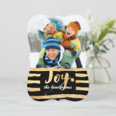 PixDezinesの眩しい金ゴールド/ホリデーカード シーズンカード (スタンド正面)