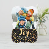 PixDezinesの眩しい金ゴールド/ホリデーカード シーズンカード (スタンド正面)