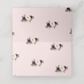 PixDezinesの素朴な開花の水彩画の花 プレイスカード (内部開封)