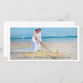 PixDezinesの結婚写真感謝していユー/DIYの背景 サンキューカード (正面/裏面)