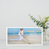 PixDezinesの結婚写真感謝していユー/DIYの背景 サンキューカード (スタンド正面)