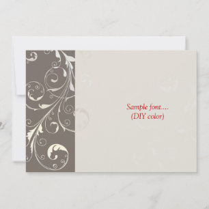 PixDezinesの線条細工の渦巻かdiy色 招待状