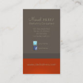 PixDezinesの背景色/モノグラスタイリッシュム 名刺 (裏面)