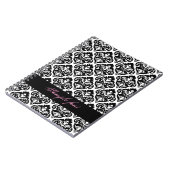 PixDezinesの色が薄い、オリビアのダマスク ノートブック (左側)