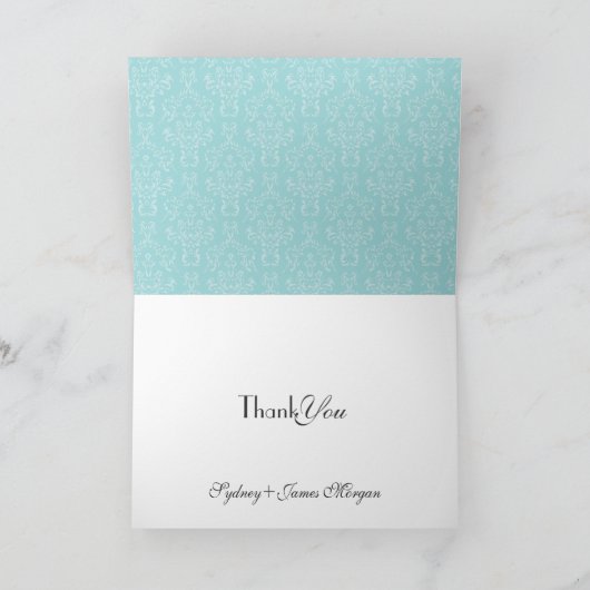 PixDezinesの色と文字/結婚写真を表感謝してい示 サンキューカード (内部)