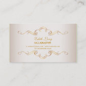 PixDezinesの色/アンティークスクロール 名刺 (裏面)