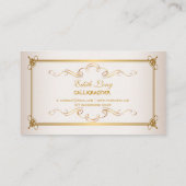 PixDezinesの色/アンティークスクロール 名刺 (裏面)