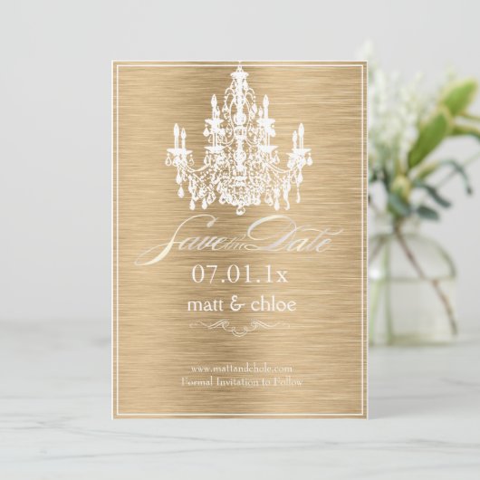 PixDezinesの色/シャンデリア/日付が表示さ救れます。 セーブザデート (スタンド正面)