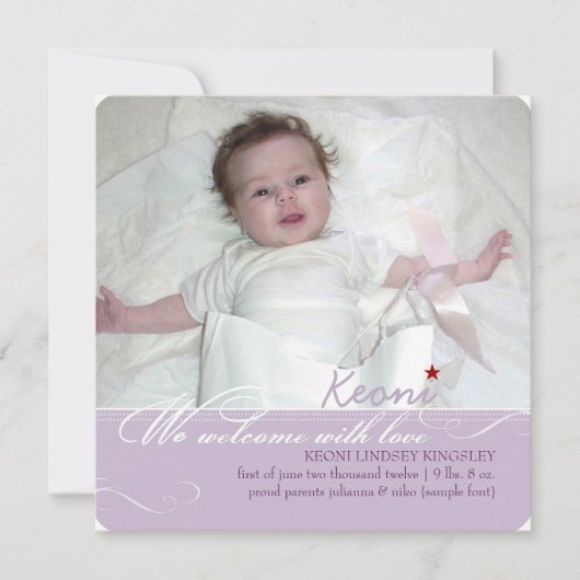 PixDezinesの色、フォトバースアナウンス 案内状 (正面)