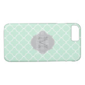 PixDezinesの色/四角形パターン/ミント Case-Mate iPhoneケース (裏面(横))