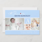 PixDezinesの色、生まれたお知らせ/ドット 案内状 (正面)