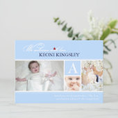 PixDezinesの色、生まれたお知らせ/ドット 案内状 (スタンド正面)