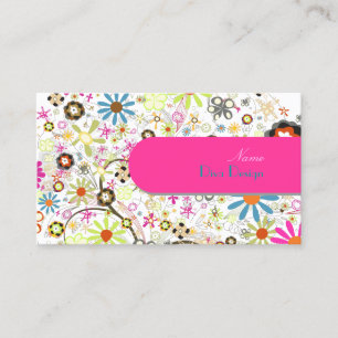 PixDezinesの花が咲く、名刺 名刺